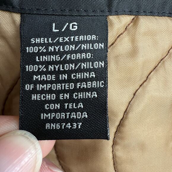 Vintage Mens Ralph Lauren brown quilted jacket - barn - chore - puffer - size L - Picture 15 of 16